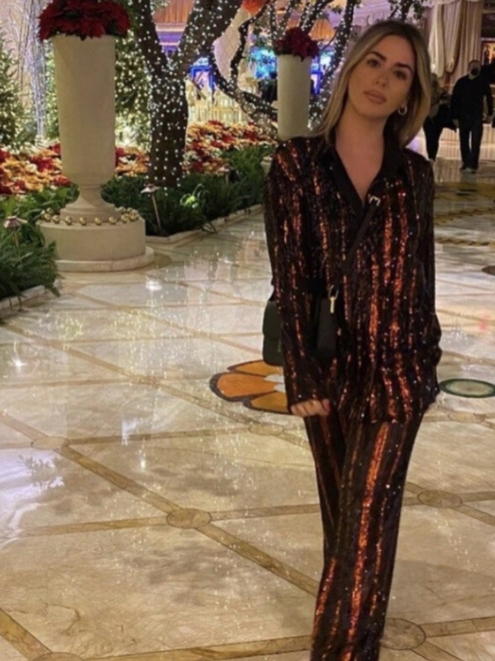 Zara ABBEY pants Sequins